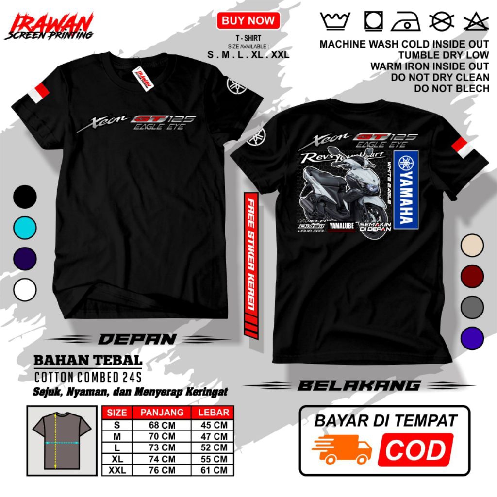 KAOS YAMAHA XEON GT 125 EAGLE EYE - WHITE EAGLE