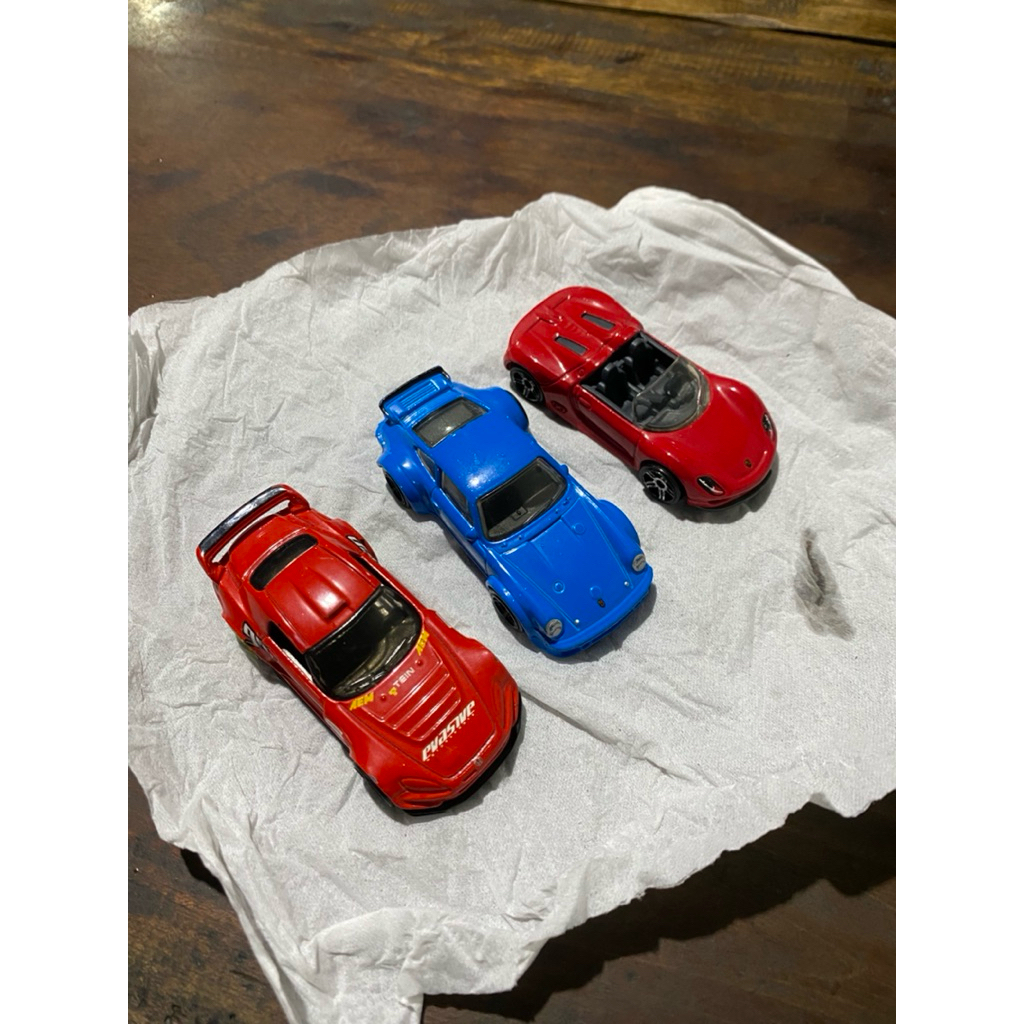 Hotwheels Loose Porsche 934 Turbo RSR, Porsche 918 Spyder, Honda S2000 Evassive