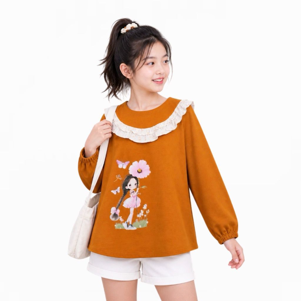 Baju Atasan Anak Cewek Blus Kaos Anak Perempuan Usia  6 7 8 9 10 11 tahun