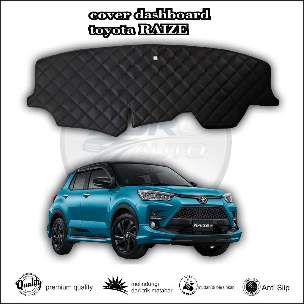 Cover Alas Dashboard ROCKY RAIZE Toyota Daihatsu Mobil Pelindung Dasbor Kulit Aksesoris Interior / A