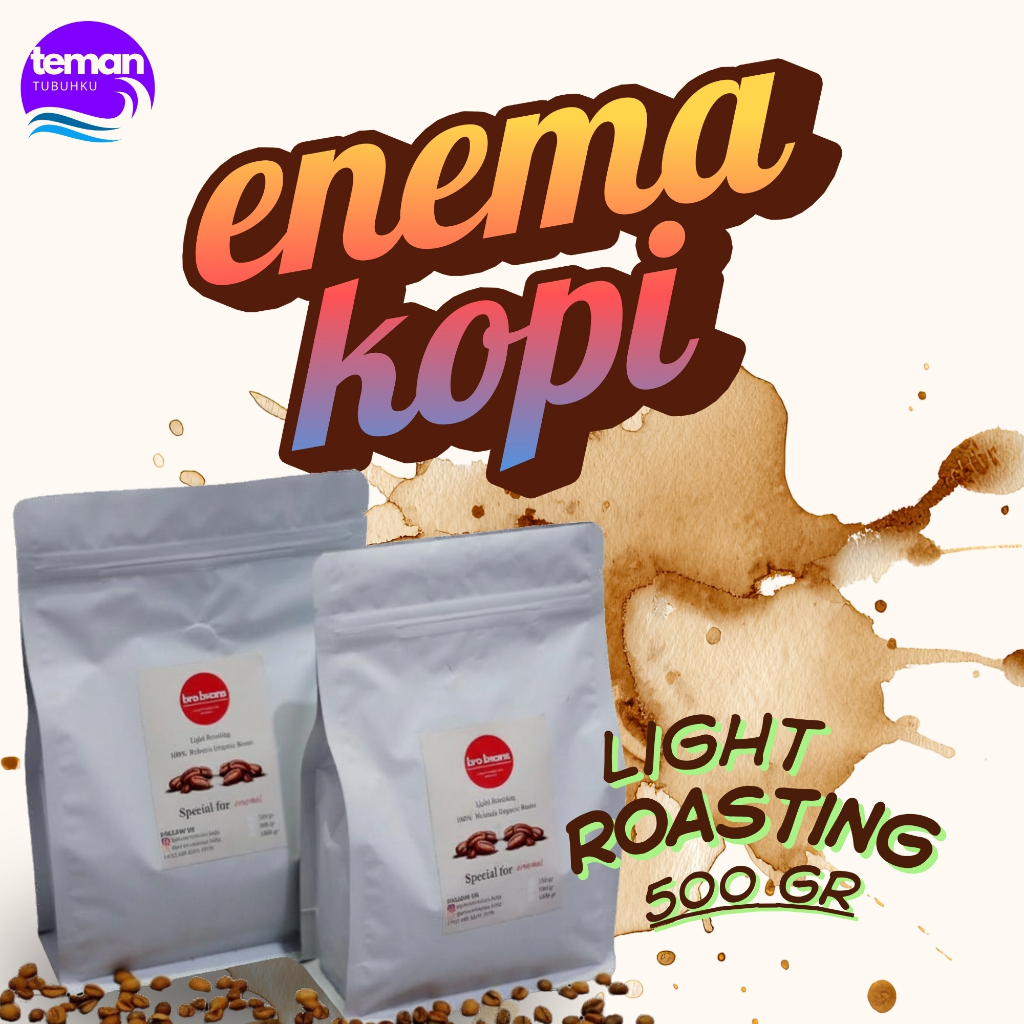 KOPI ENEMA ORGANIK LIGHT ROASTING 500 GR || KOPI ENEMA BERSERTIFIKAT || ENEMA KOPI