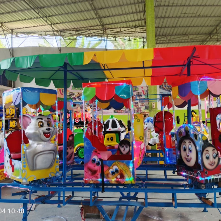 Jual Odong Odong Wahana Kereta Panggung Isi 6 Gerbong Fiberplat