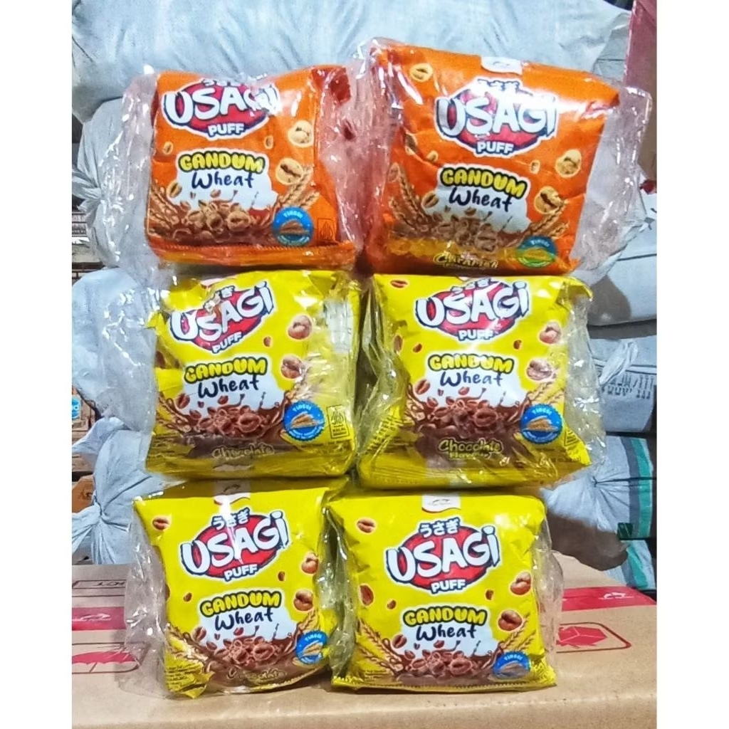 Usagi puff caramel I coklat 1 renteng isi 10 bungkus