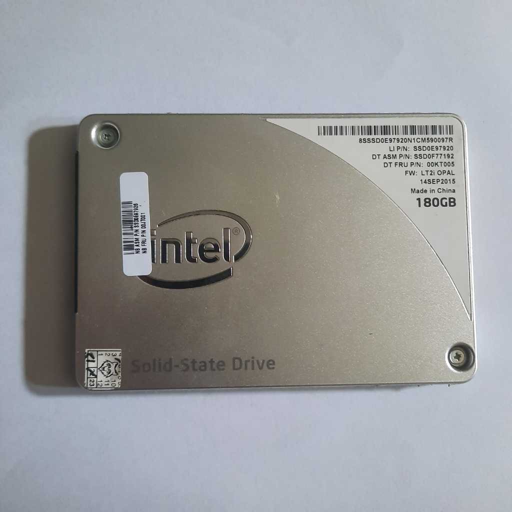 SSD SATA Intel 180GB untuk laptop & komputer Sentinel 89% Second
