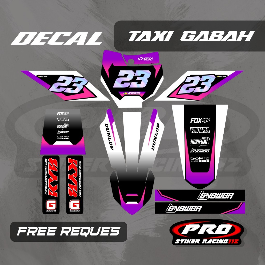 DECAL OJEK GABAH DECAL TAXI GABAH DECAL ANGKUT GABAH FREE CUSTOM