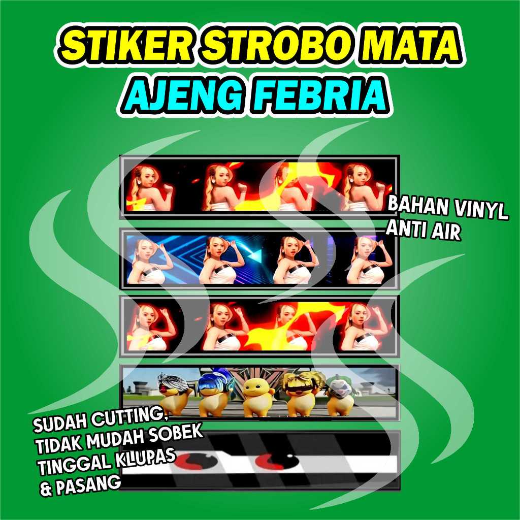 STIKER STROBO MATA BUS RKC