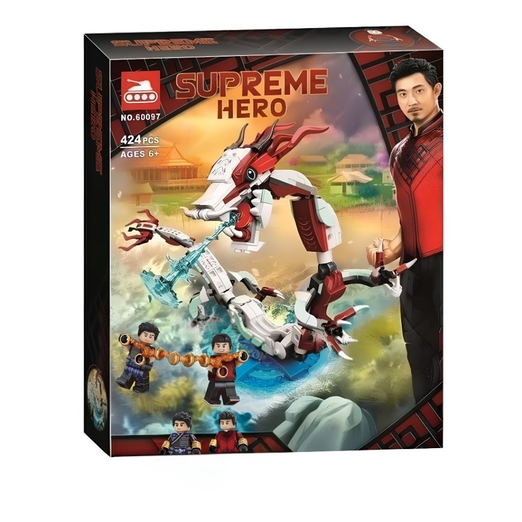 Brick Minifigure Set Superhero Shang-chi Battle 60097 | Shangchi and the Legend of the Ten Rings | M
