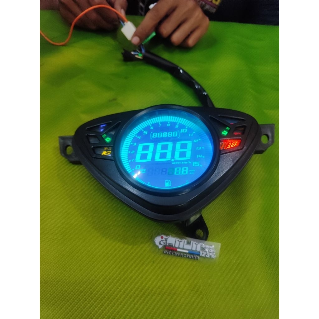 speedometer digital mode koso mio