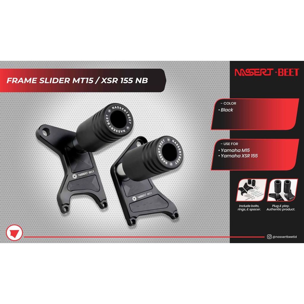Frame Slider MT15 XSR155 NB | Pelindung Rangka Awet Tahan Lama