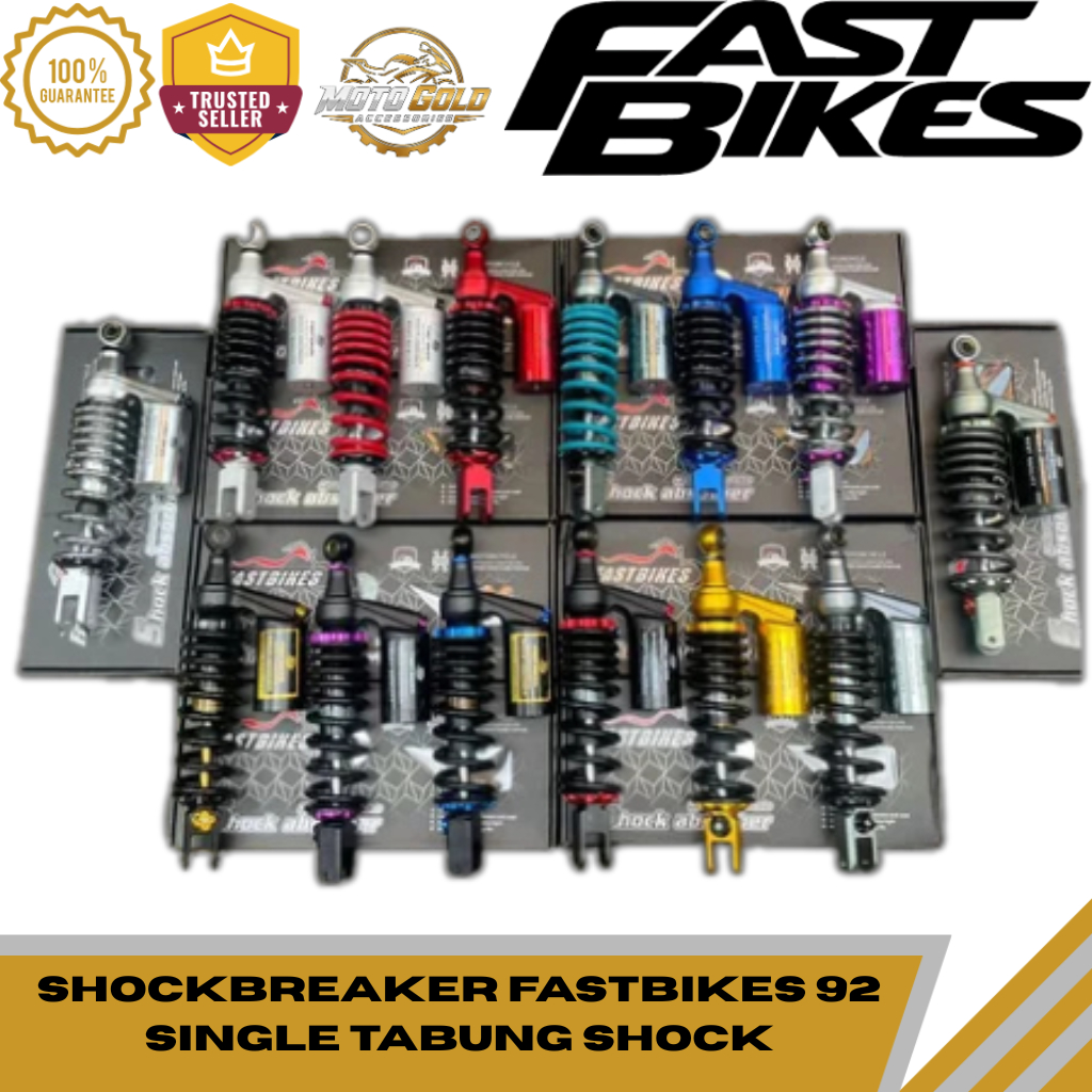 ShockBreaker FastBikes 92 Single Shock Tabung Atas Copy YSS Motor Vario Mio Scoopy Beat Fino DLL