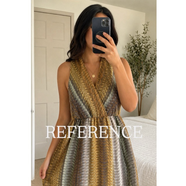 FOREVER21 Sleeveless Dress Wanita V Neck Second