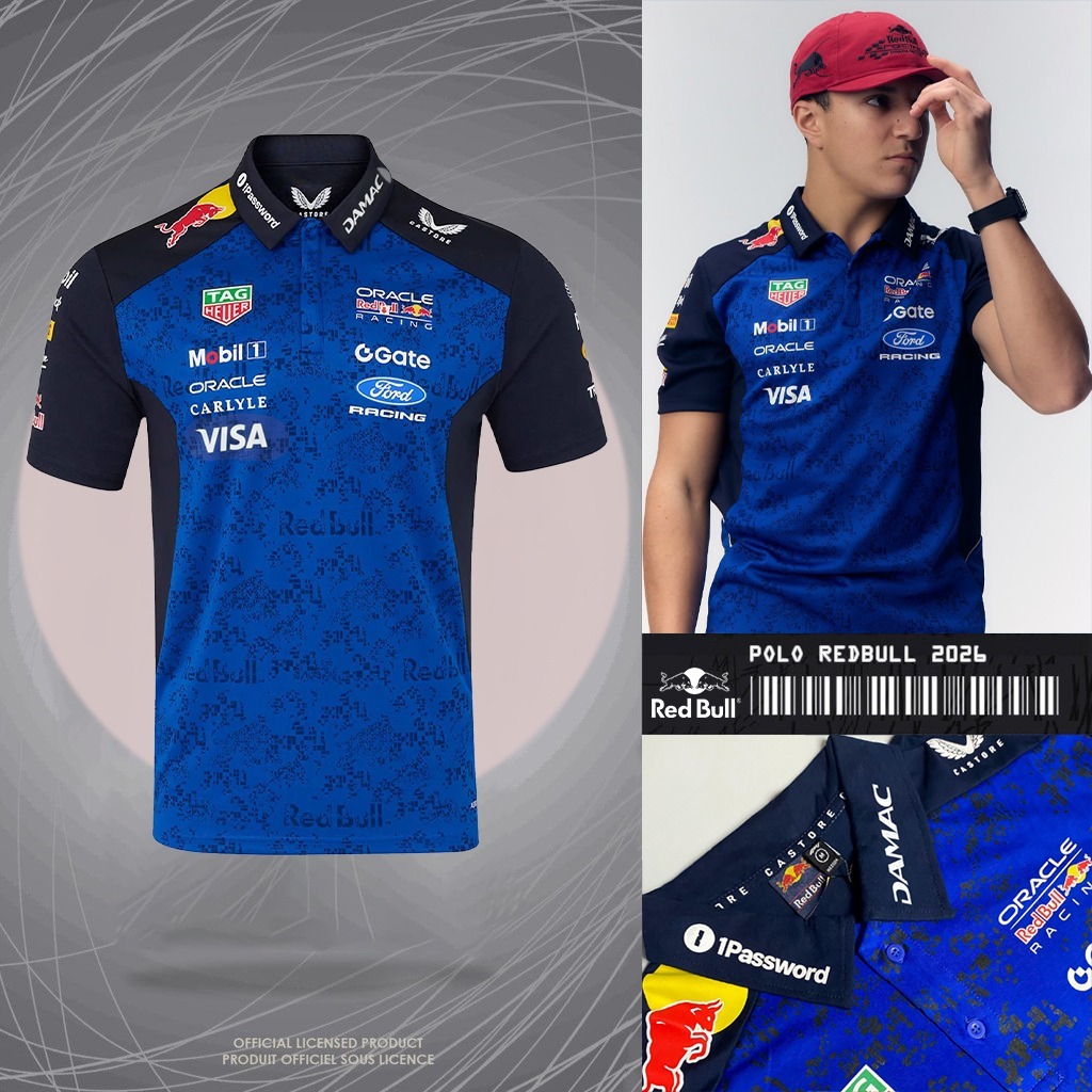 POLO SHIRT RED BULL F1 2026 KAOS POLO FORMULA 1