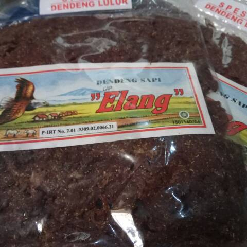 Dendeng daging sapi cap margasatwa atau cap elang