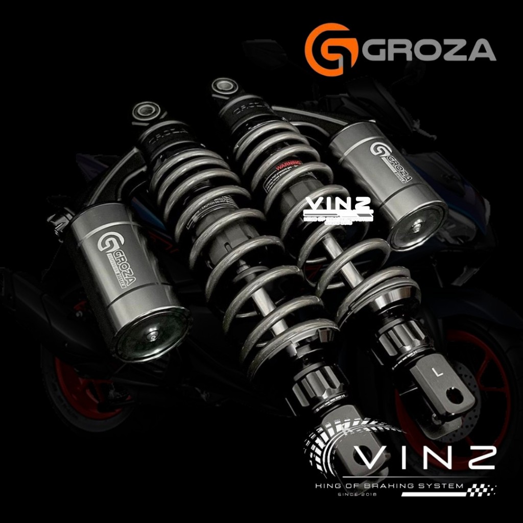 Shock Groza Sparta Yamaha Aerox 305 Mm Titanium // Shock Groza Sparta 305 MM Titanium Original By Gr