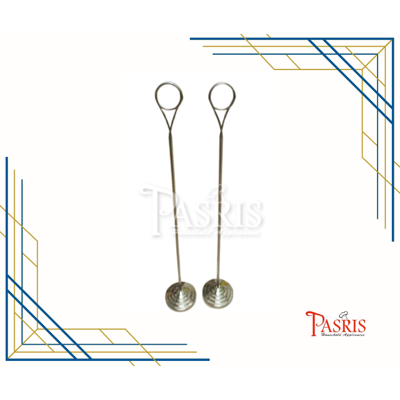 Menu Stand Table Number Holder Stand Stainless (Bulat)