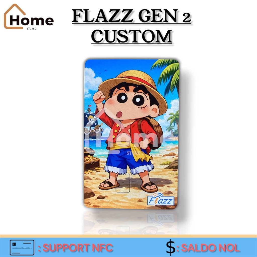 KARTU ETOLL FLAZZ BCA GEN 2 CUSTOM UV - SHINCHAN BEACH