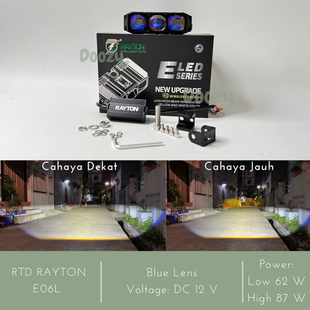 RTD RAYTON E06L - Lampu Tembak Biled 3 Mata