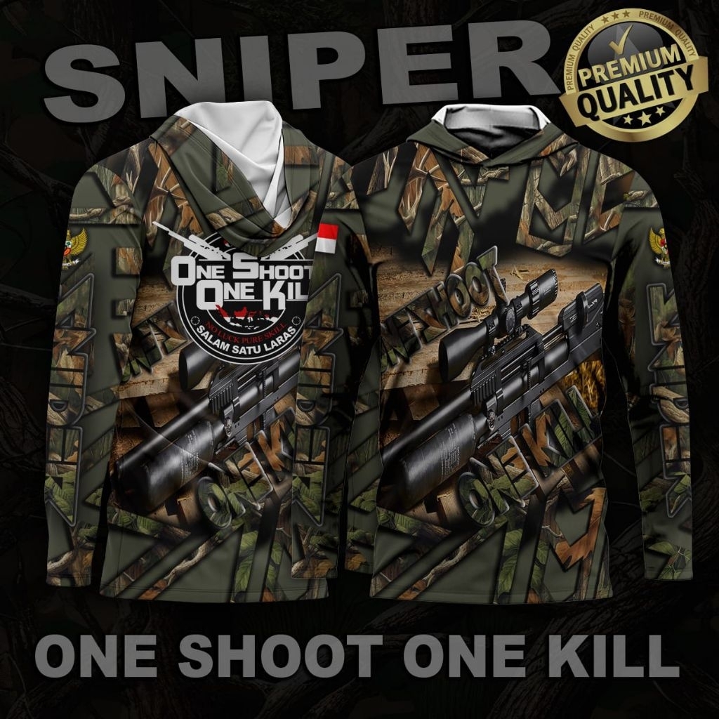 baju sniper.baju berburu.baju hunting.baju sniper Noe shoot one kill.