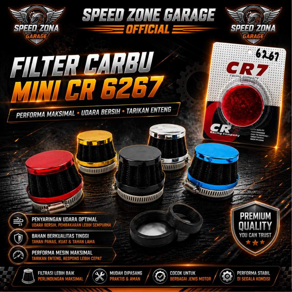 Saringan Udara Karbu Filter Carbu Mini  CR 6267