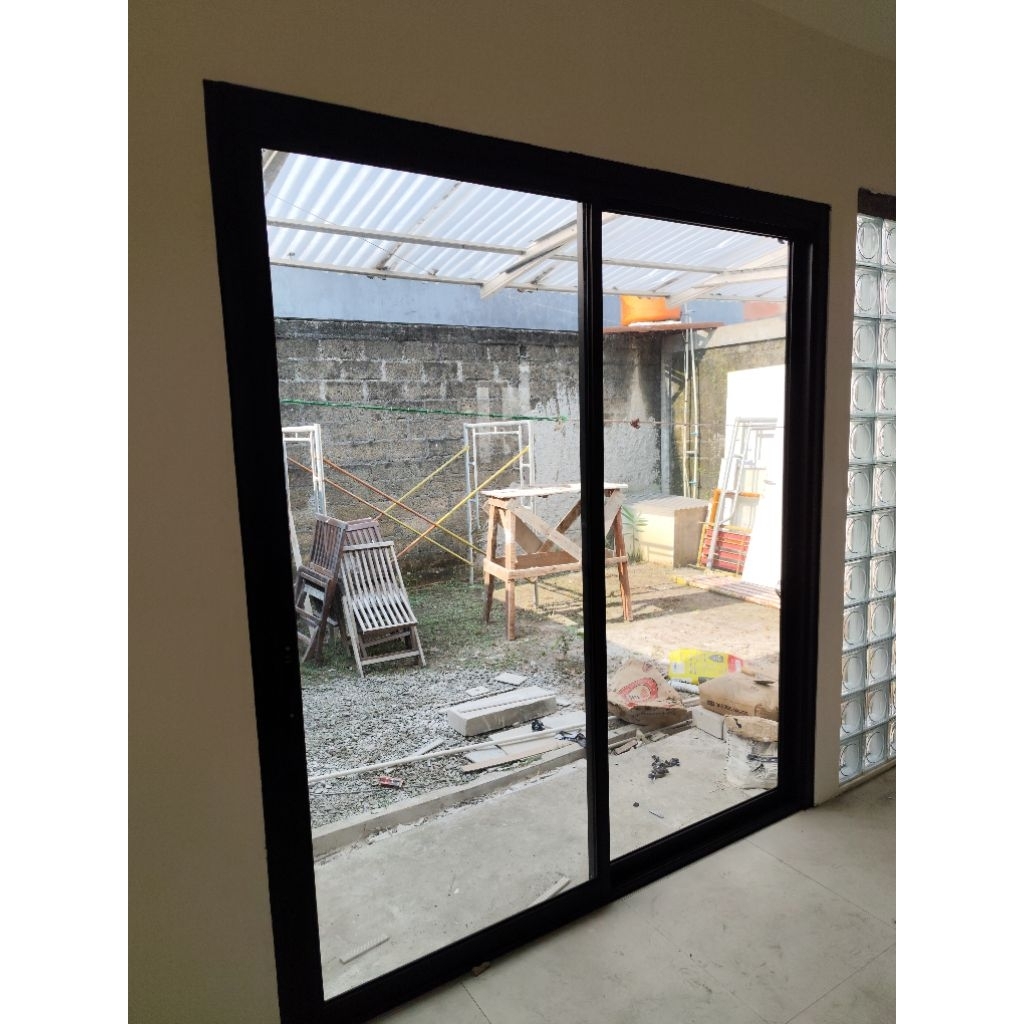 PARTISI PENYEKAT RUANGAN SLIDING DOOR 2 PINTU LINK KHUSUS CUSTOMER