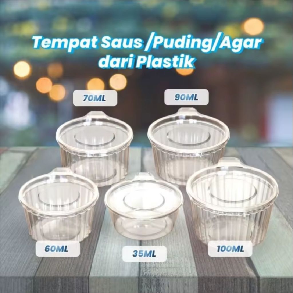 (50 pcs)cup puding/sambel/sauce cup ns 25ml/ns 35ml/ns 60ml/ns 70ml/ns 90ml/ns100ml