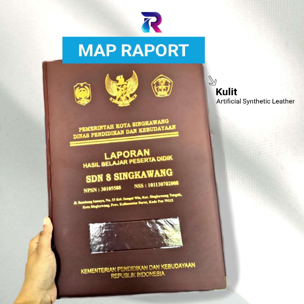 Map Raport Kulit / Map Raport Sekolah / Sampul Raport