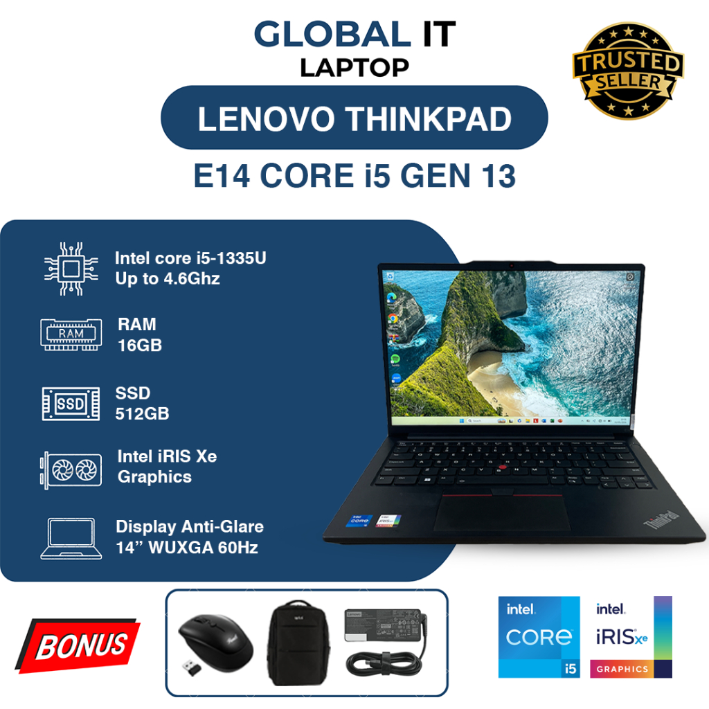 THINKPAD E14 INTEL CORE I5 GEN 13 RAM 16GB SSD 512