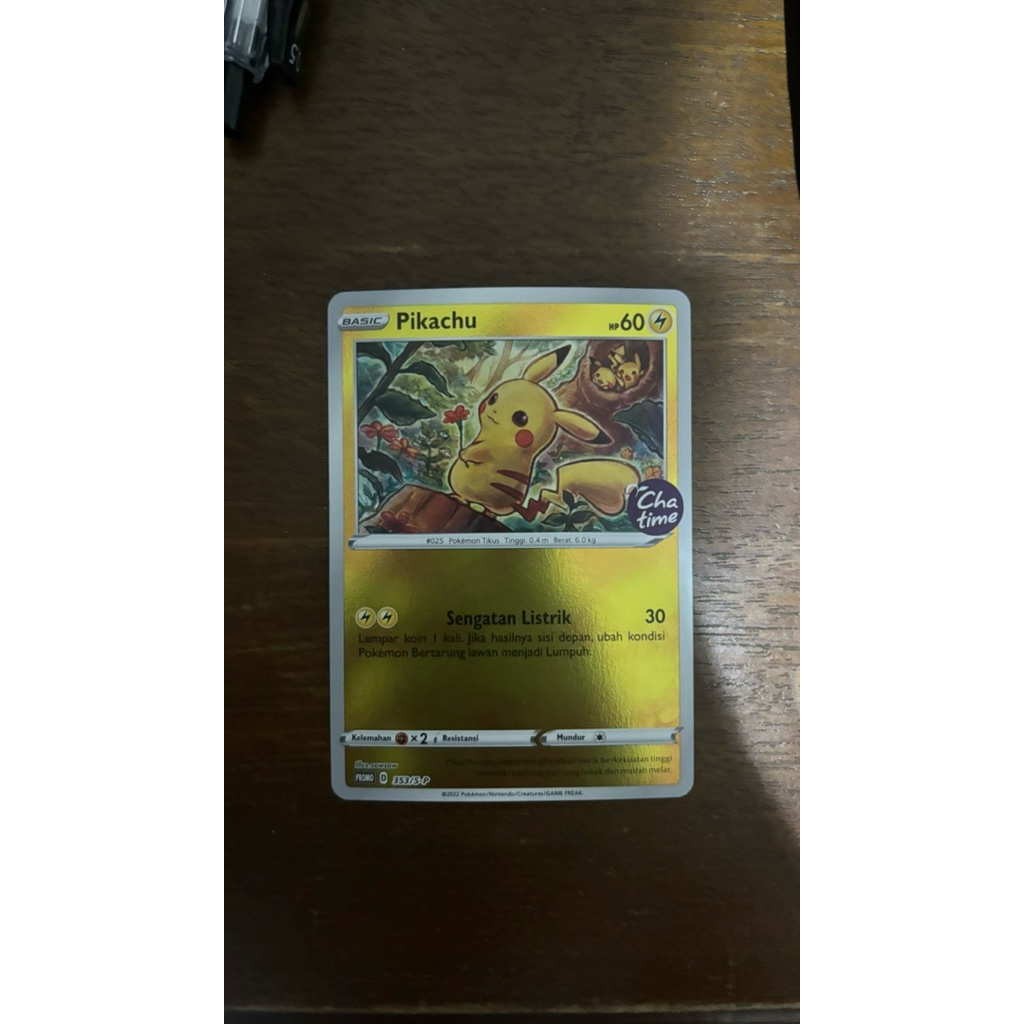 TCG Pokemon Pikachu Chatime Promo