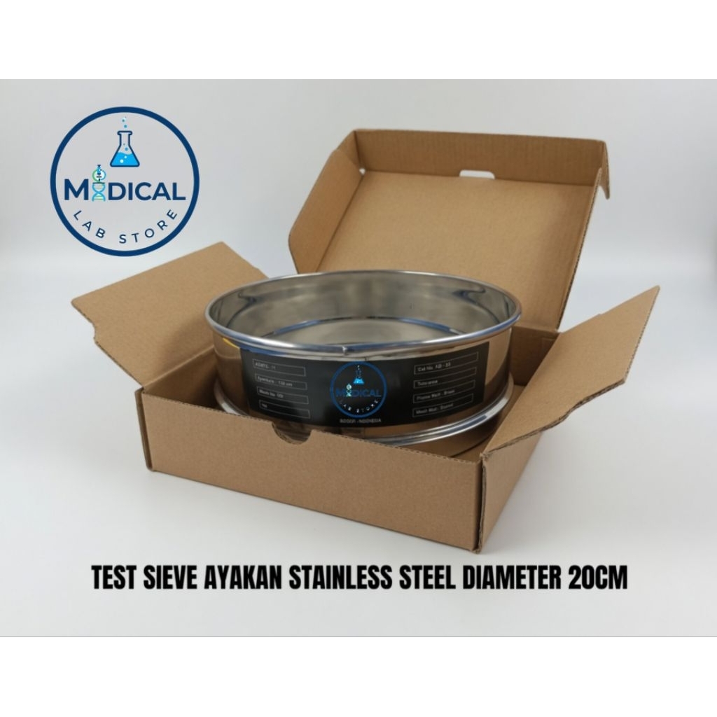 Test Sieve Ayakan Mesh 24 (800 um) Diameter 20 cm