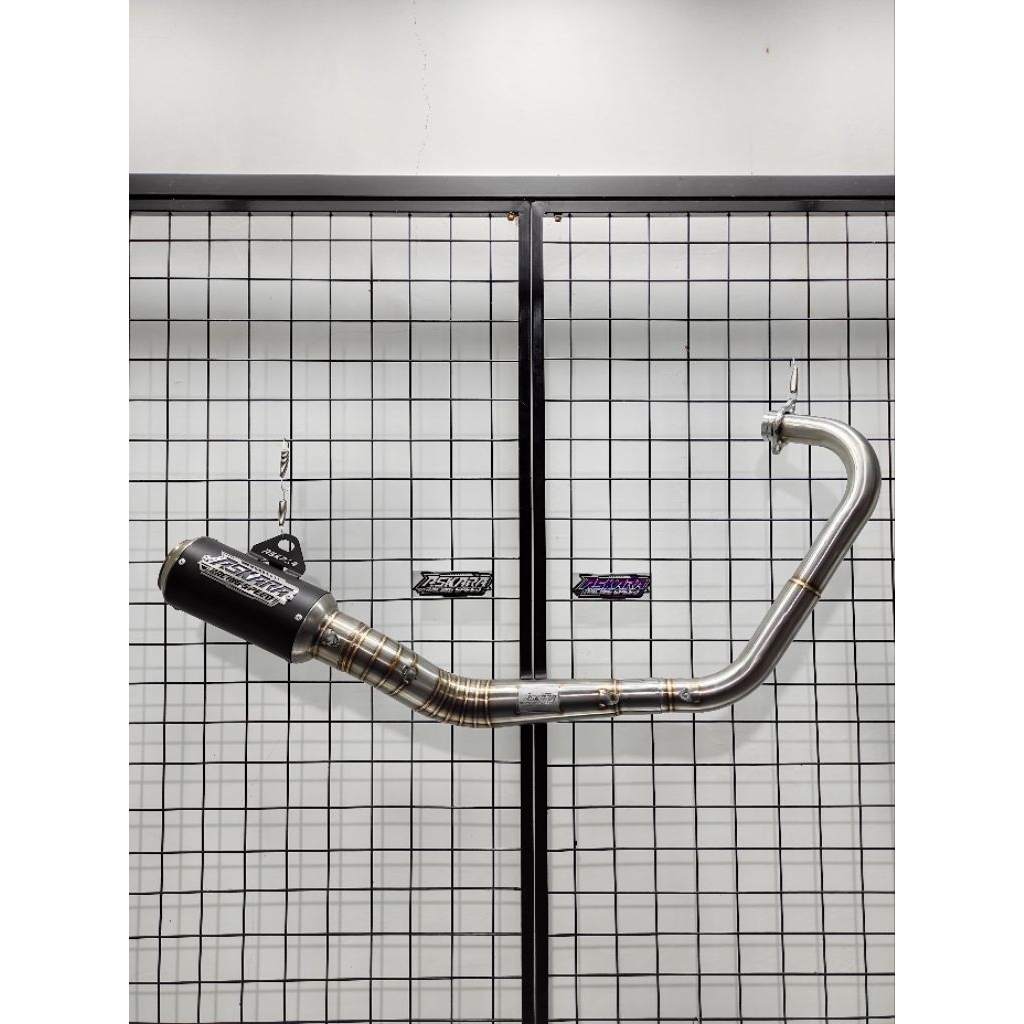 Knalpot Seri kompetisi Crf150L Klx150 Dtracker Wr155 panjang slincer 15cm Original Askara Racing Spe