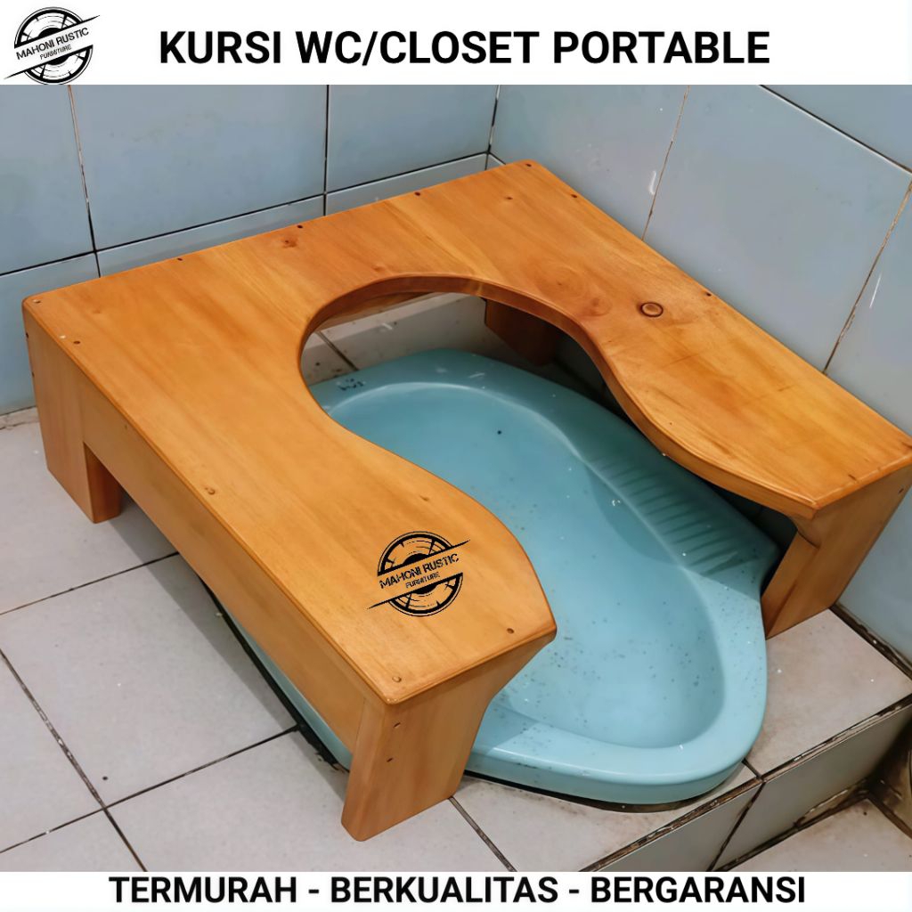 KURSI WC CLOSET portable kayu kursi wc jongkok kursi wc closet duduk