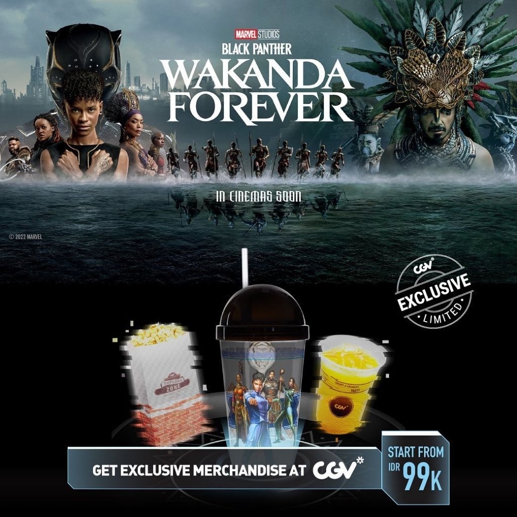 Tumbler CGV Black Panther: Wakanda Forever Official Merchandise