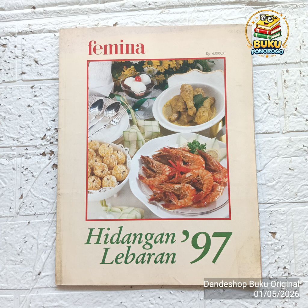 (bekas) Femina Hidangan Lebaran '97 - BUKU RESEP MASAKAN ORIGINAL