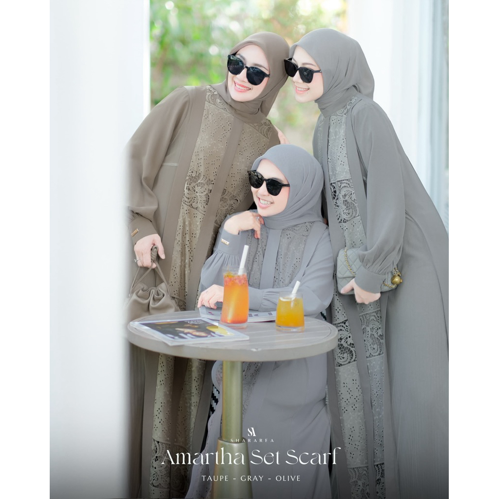 Amartha set scarf(dress&scarf)By shararea
