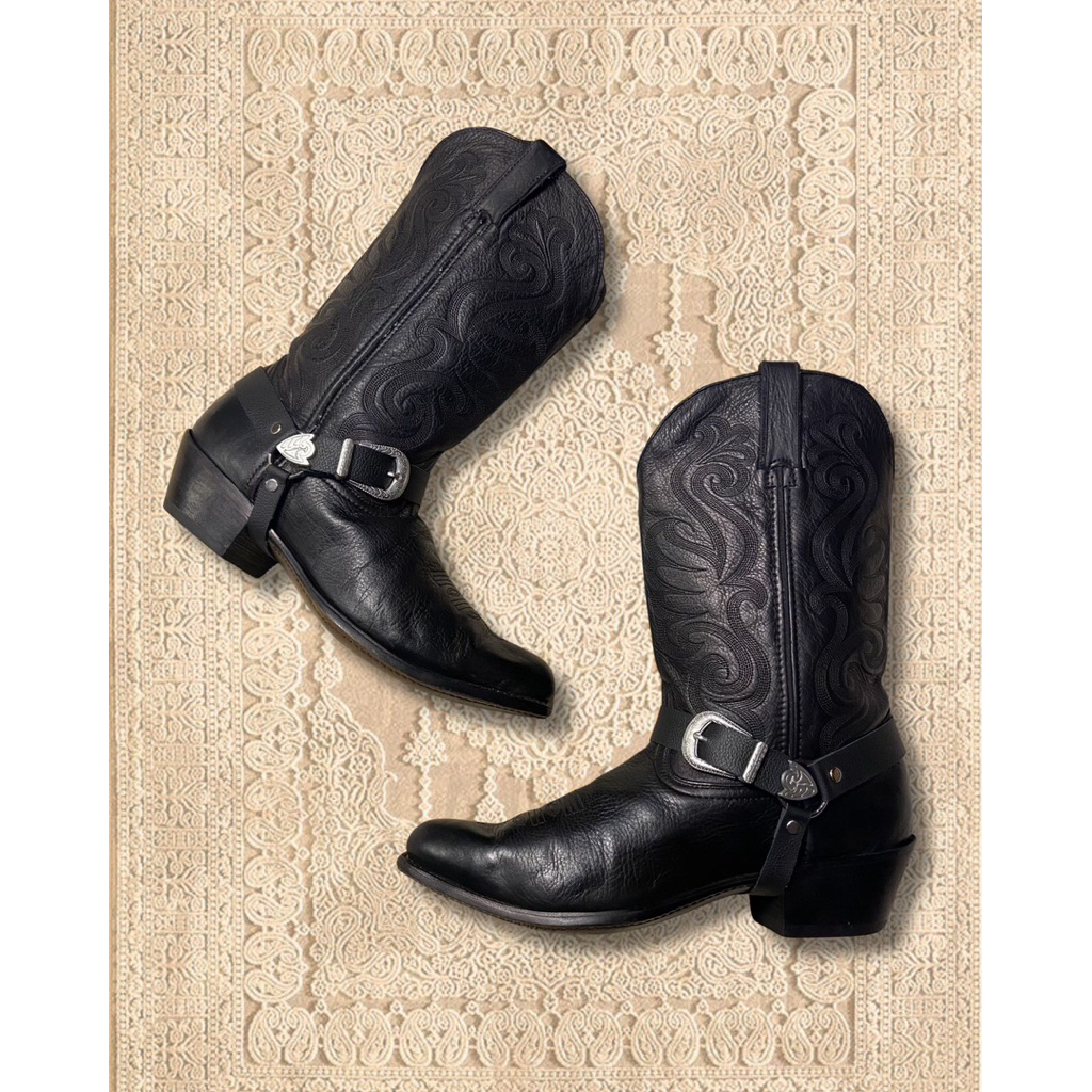 Durango Black Western/Cowboy Boots Adjustable Belt/Strap