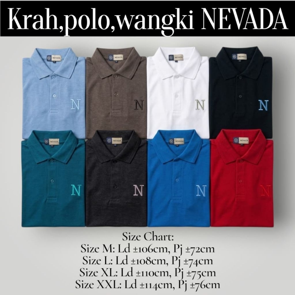 Kaos cowok kerah / Polo NEVADA