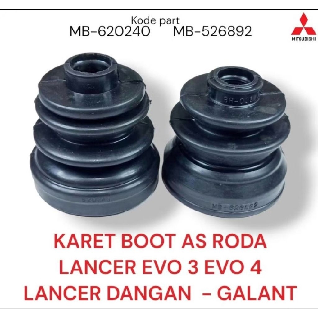 KARET BOOT AS RODA LANCER EVO 3 EVO 4 LANCER DANGAN - GALANT [ELITE JAYA]