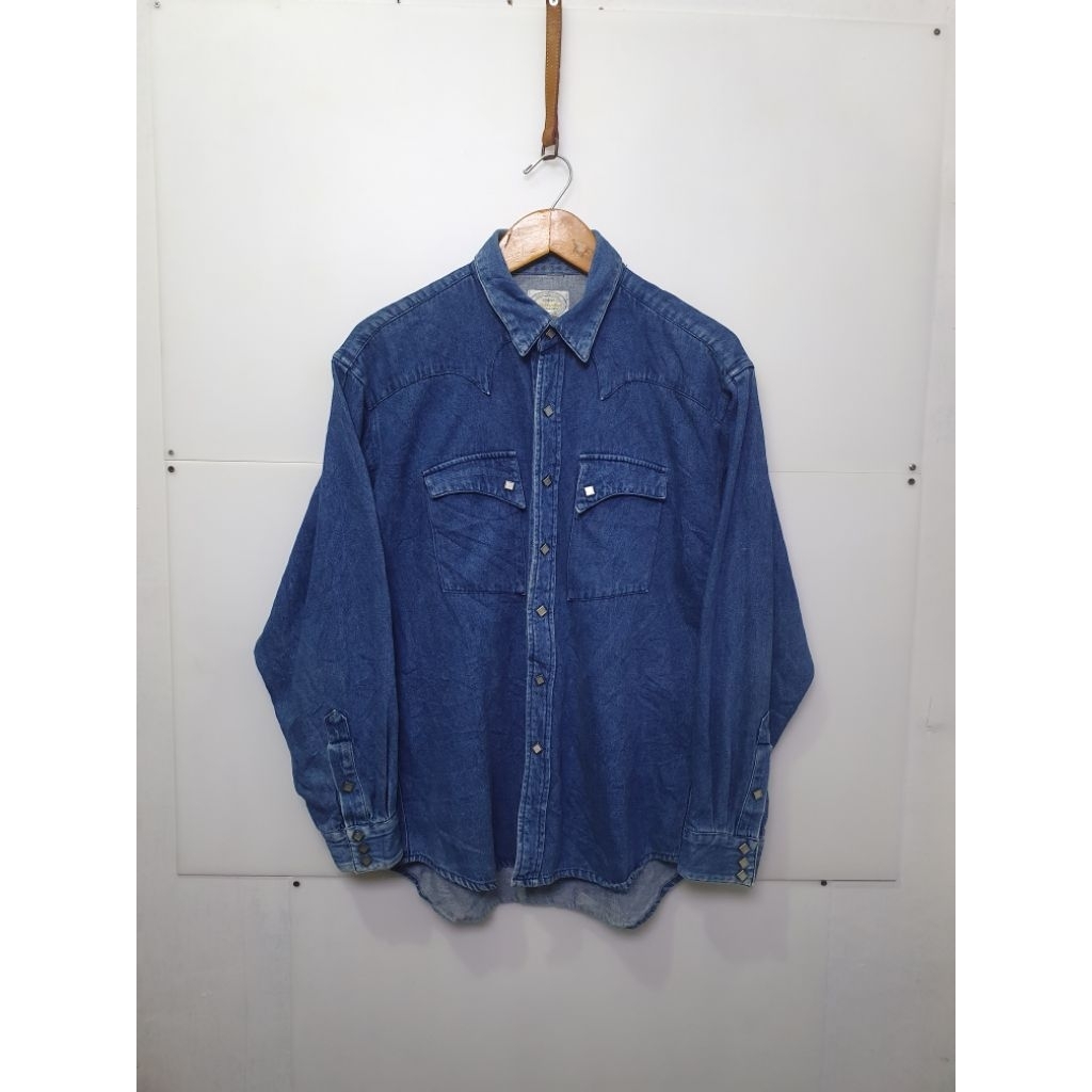 Kemeja Panjang Denim Avenue American Basic