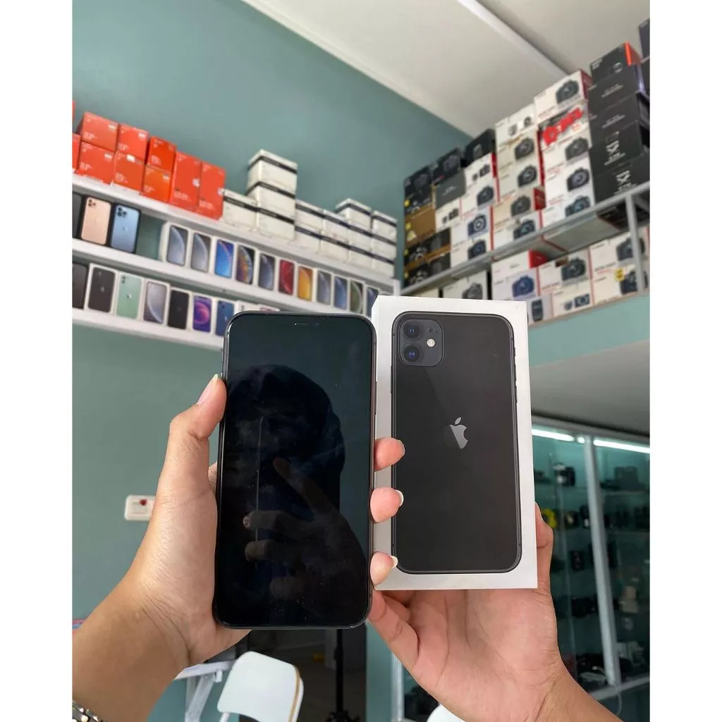 Iphone 11 Ibox 64gb Like New Fisik Mulus
