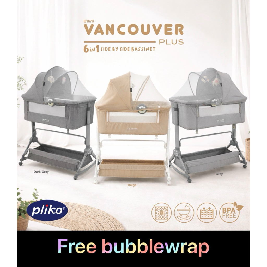 box bayi pliko tempat tidur bayi rocking baby bed pliko vancouver pk 167R side by side bassinet