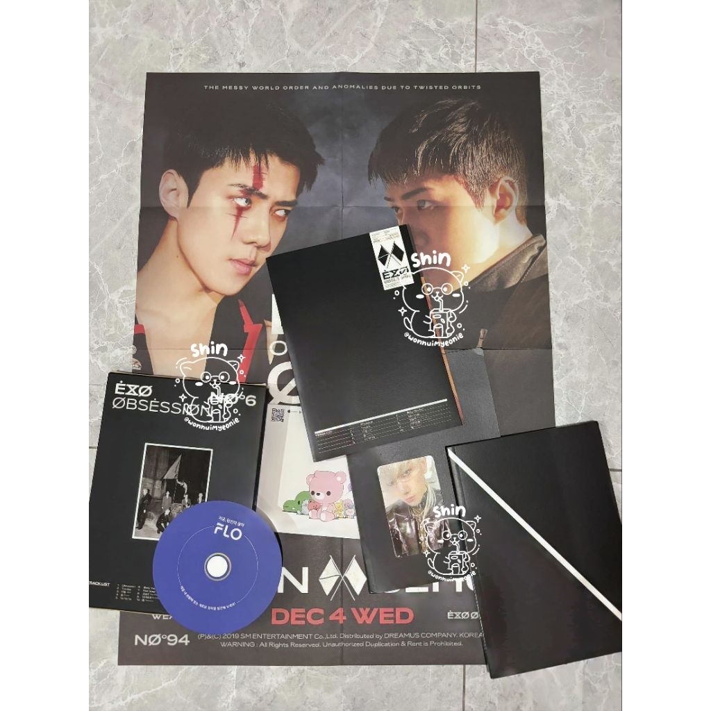 [READY - EXO] Album Unsealed EXO Obsession Ver. PC Baekhyun Sehun