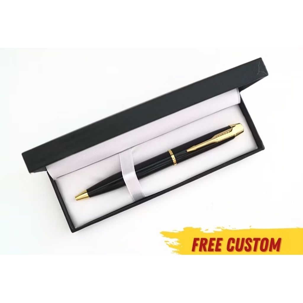 Pulpen Custom / Parker tw Dengan Box Premium / Free Custom