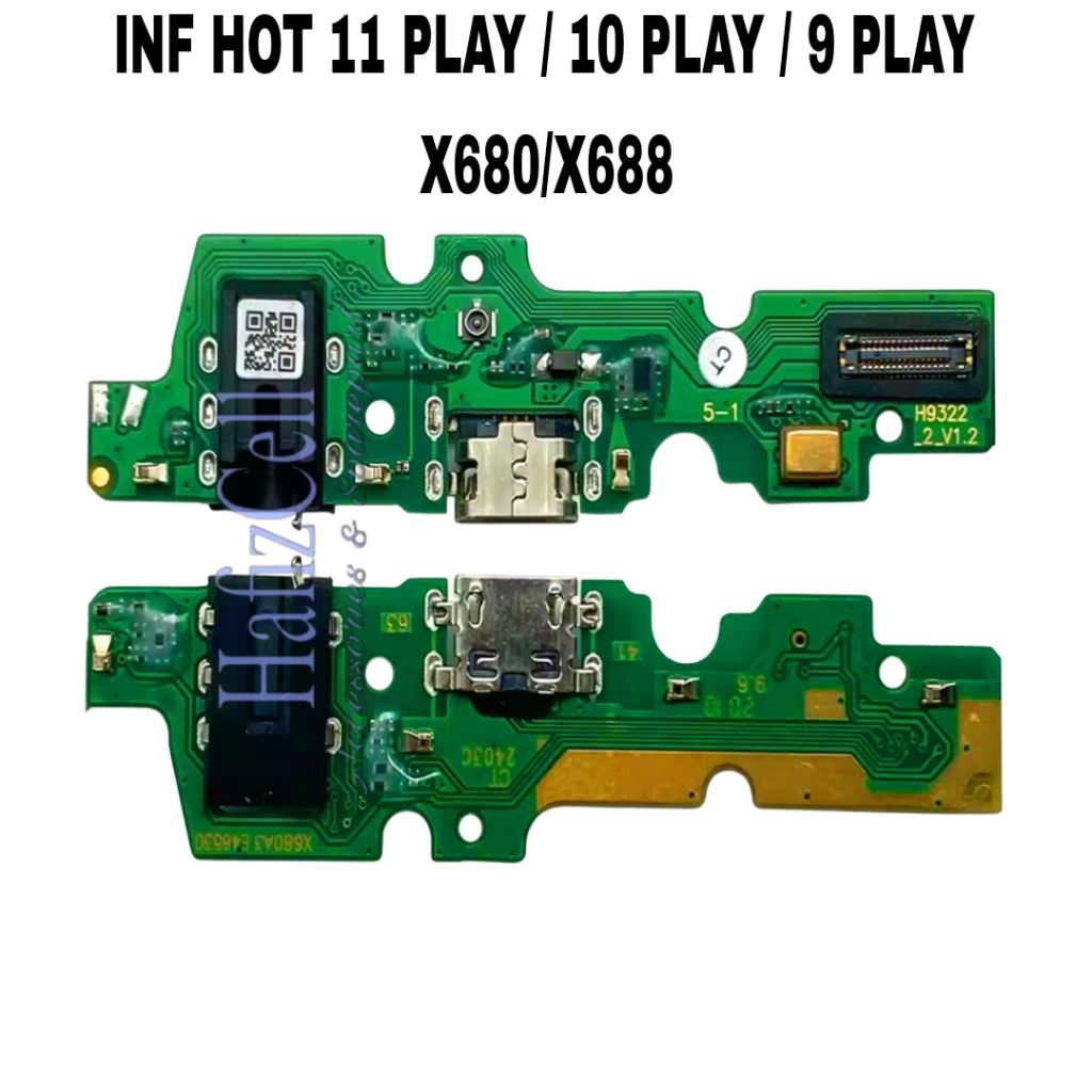 PCB CAS / CONECTOR CAS / PAPAN CAS ORI HP INFINIX HOT 9 PLAY / HOT 10 PLAY / HOT 11 PLAY (X680/X688)