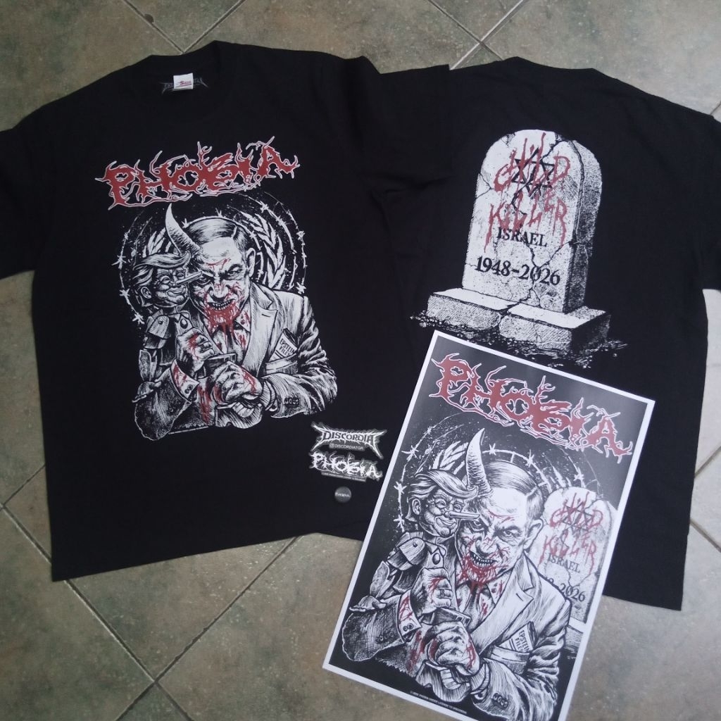 t-shirt kaos band phobia