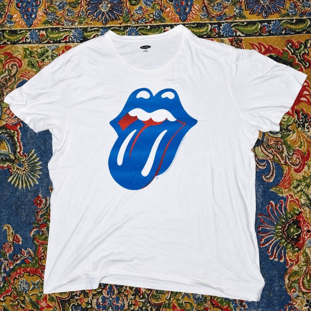 Kaos The Rolling Stones Hitam Size Xl | Kaos Band Vintage | T-Shirt Rolling Stones Murah Berkualitas