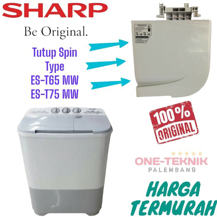 COVER TUTUP SPIN PENGERING MESIN CUCI SHARP 2 TABUNG ORIGINAL | EST65MW