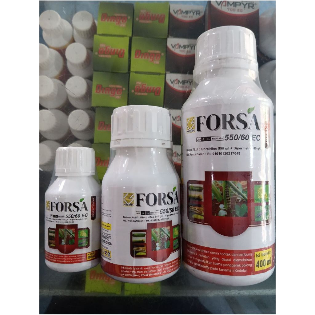 Forsa 550/60EC Insektisida Ulat dan Belalang sangit pada tanaman Padi, jagung, kedelai dan berbagai 