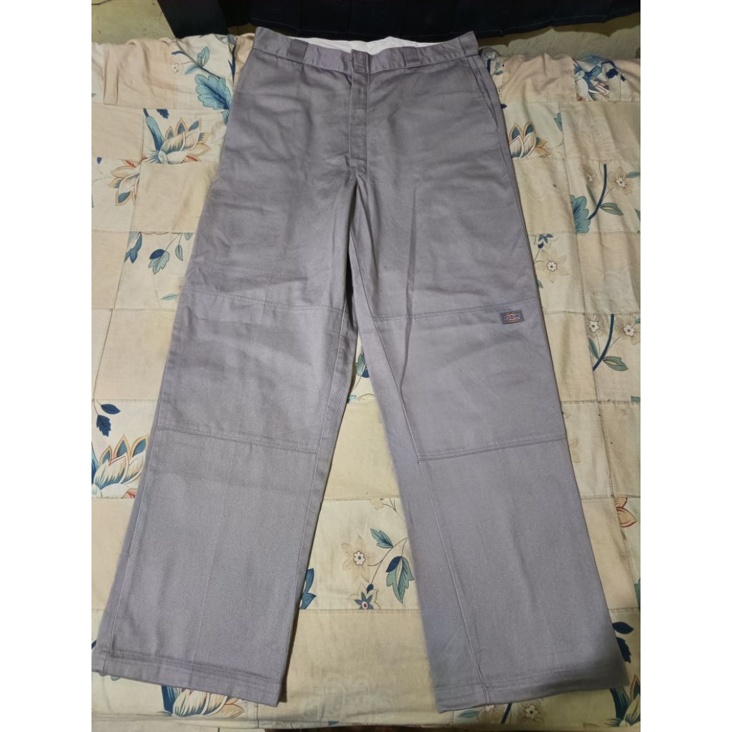 dickies double knee silver