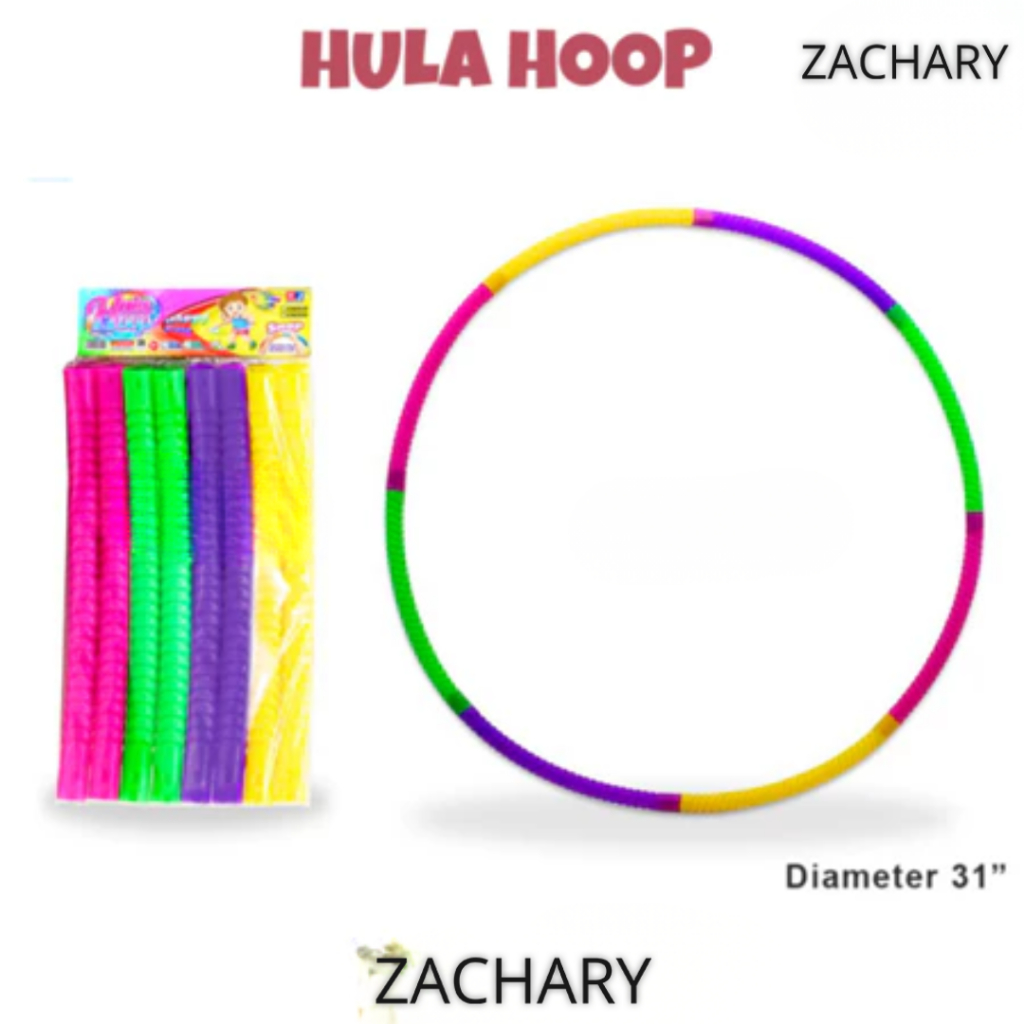 MAINAN ANAK HULA HOOP WARNA-WARNI / HULA HOOP PLASTIK 8 BATANG ANAK