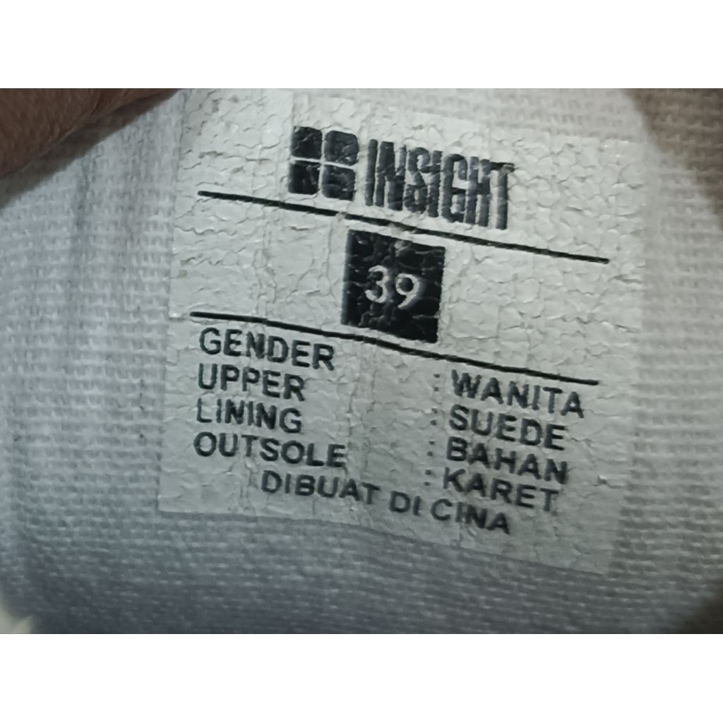 Sepatu Insight SZ 39, ORI second
